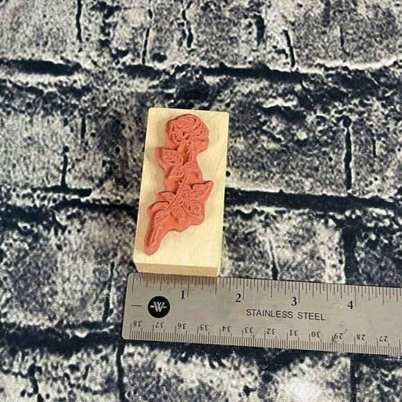 PSX K-1696 F-970 Mounted Rubber Stamps Butterflies, Roses and Cabbage Roses - Picture 10 of 11